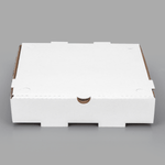 Karat Corrugated Pizza Box, 10''x10''x2'', White — 50 ct — product photo 2