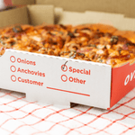 Karat Corrugated Pizza Box, 14''x14''x2'', Generic Print — 50 ct — product photo 4