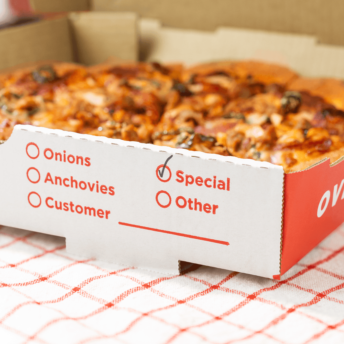 Karat Corrugated Pizza Box, 14''x14''x2'', Generic Print — 50 ct — product photo 4