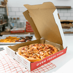 Karat Corrugated Pizza Box, 14''x14''x2'', Generic Print — 50 ct — product photo 5