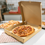 Karat Corrugated Pizza Box, 14''x14''x2'', Kraft — 50 ct