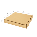 Karat Corrugated Pizza Box, 14''x14''x2'', Kraft — 50 ct — product photo 5