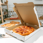Karat Corrugated Pizza Box, 14''x14''x2'', White — 50 ct