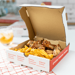 Karat Corrugated Pizza Box, 8''x8''x2'', Generic Print — 50 ct