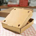 Karat Corrugated Pizza Box, 8''x8''x2'', Kraft — 50 ct — product photo 4