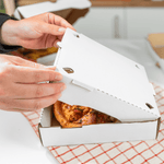 Karat Corrugated Pizza Box, 8''x8''x2'', White — 50 ct — product photo 3