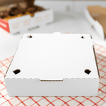 Karat Corrugated Pizza Box, 8''x8''x2'', White — 50 ct — product photo 4