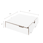 Karat Corrugated Pizza Box, 8''x8''x2'', White — 50 ct — product photo 5