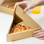 Karat Corrugated Pizza Slice Box, Kraft — 100 ct — product photo 4