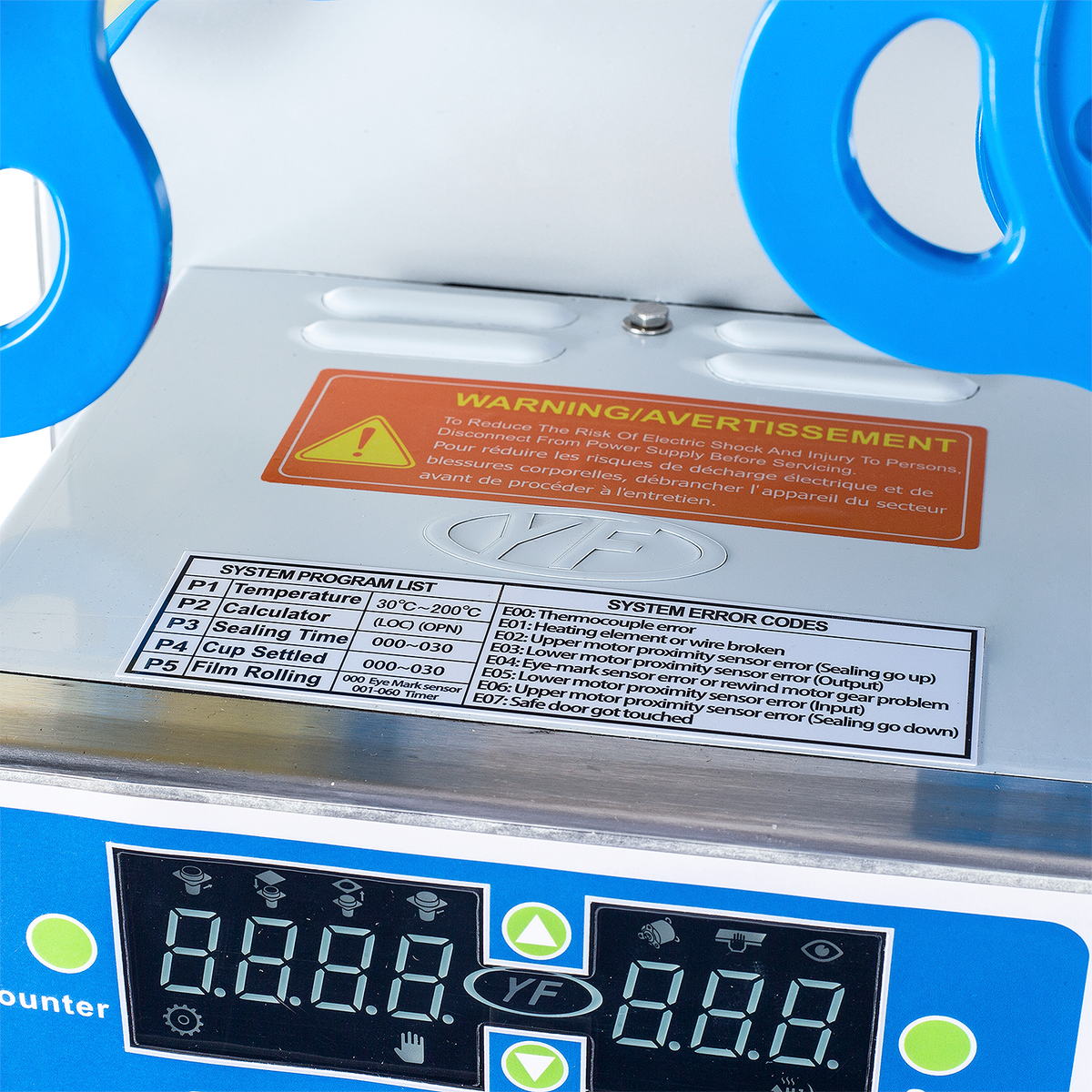 Karat Cup Sealing Machine (UL, EPH Classified), with 98mm cutter rim — 1 Unit — product photo 7