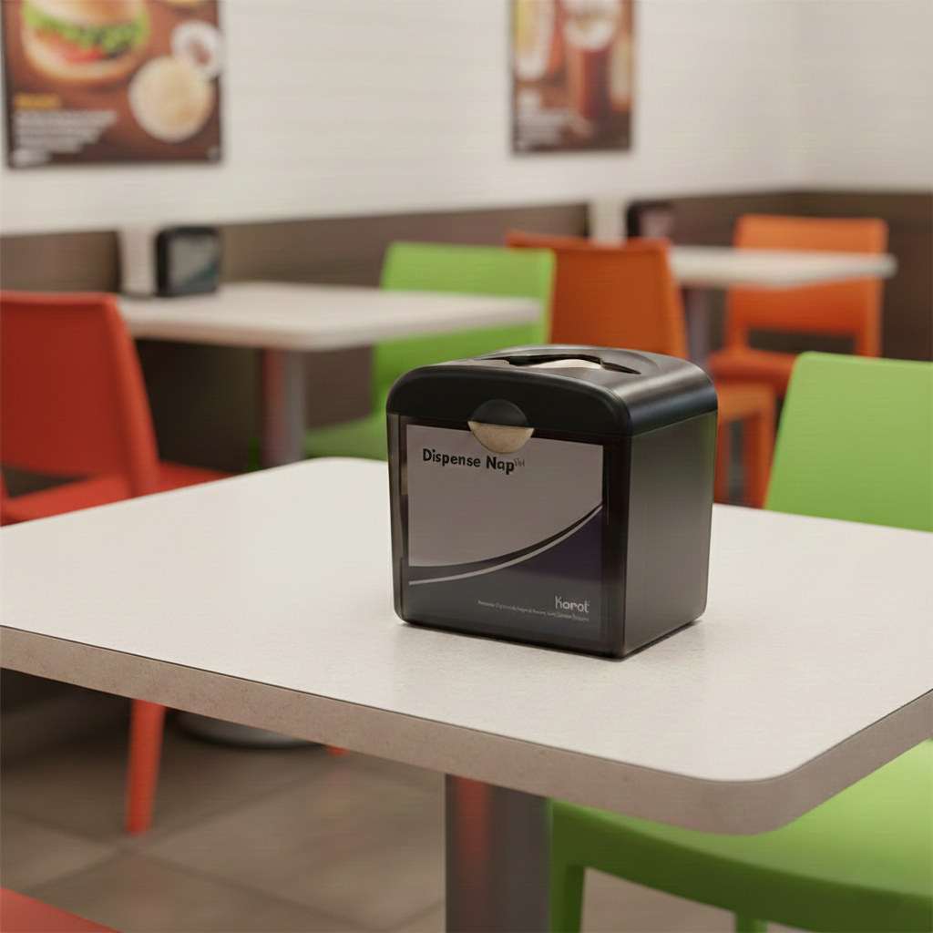 Karat Dispense Nap Tabletop Napkin Dispenser — Smoke