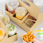Karat Drink Carrier with Handle , for 6 Cups (12-32 oz), Paperboard — 100 ct — product photo 3