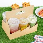 Karat Drink Carrier with Handle , for 6 Cups (12-32 oz), Paperboard — 100 ct — product photo 4