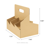 Karat Drink Carrier with Handle , for 6 Cups (12-32 oz), Paperboard — 100 ct — product photo 5