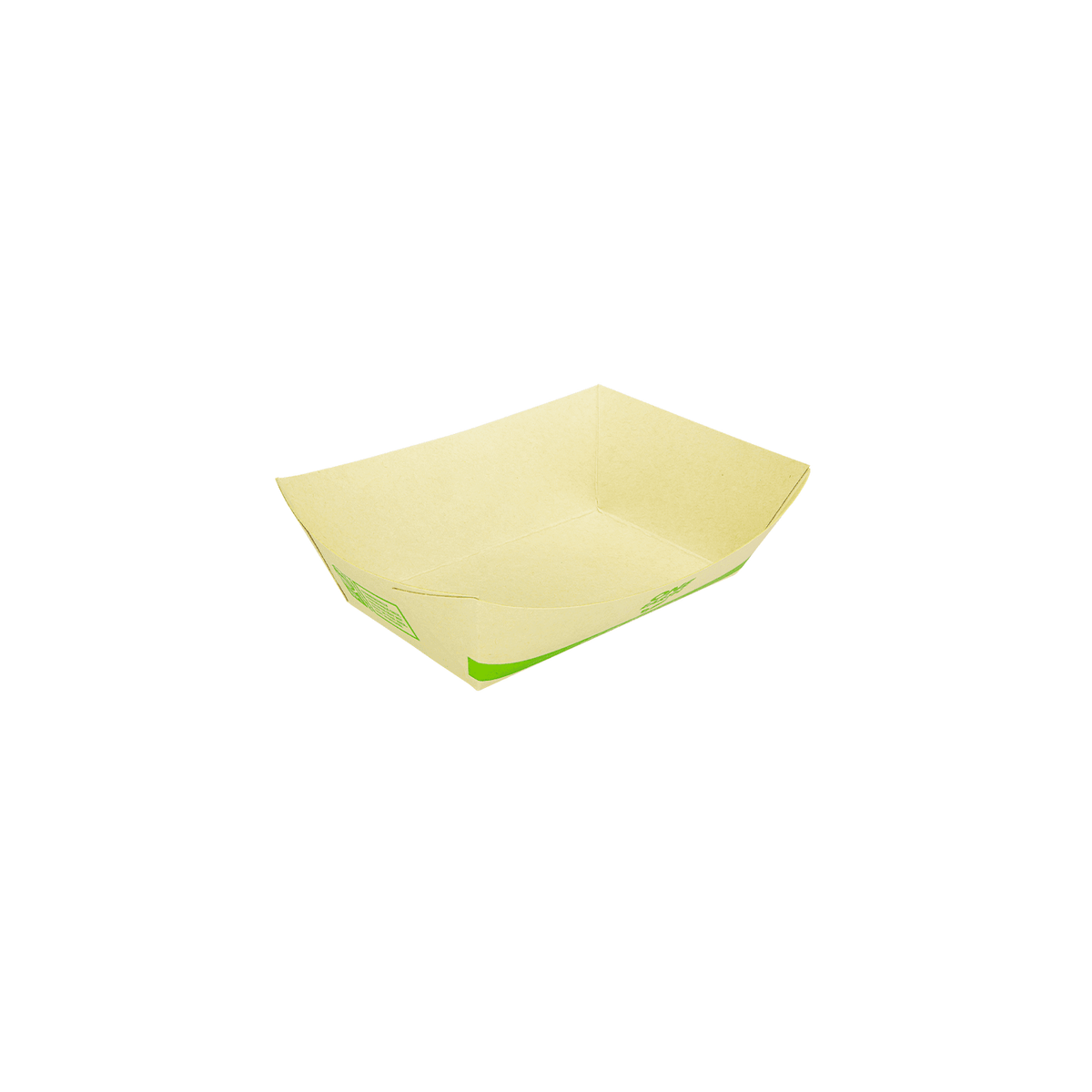 Karat Earth 0.5 lb Bamboo Natural Food Tray , Generic Print — 1,000 pcs — product photo 2