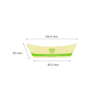 Karat Earth 0.5 lb Bamboo Natural Food Tray , Generic Print — 1,000 pcs — product photo 5