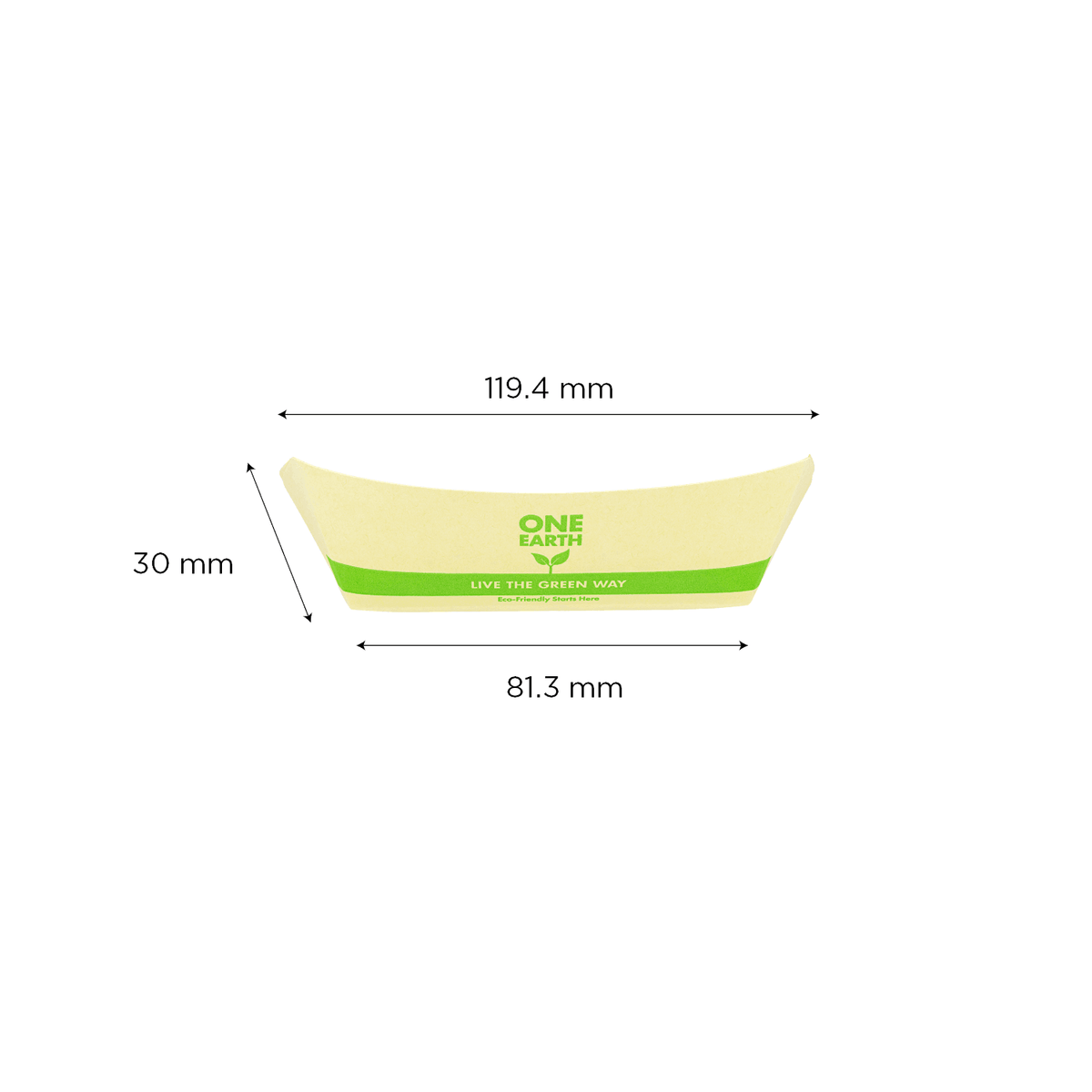 Karat Earth 0.5 lb Bamboo Natural Food Tray , Generic Print — 1,000 pcs — product photo 5