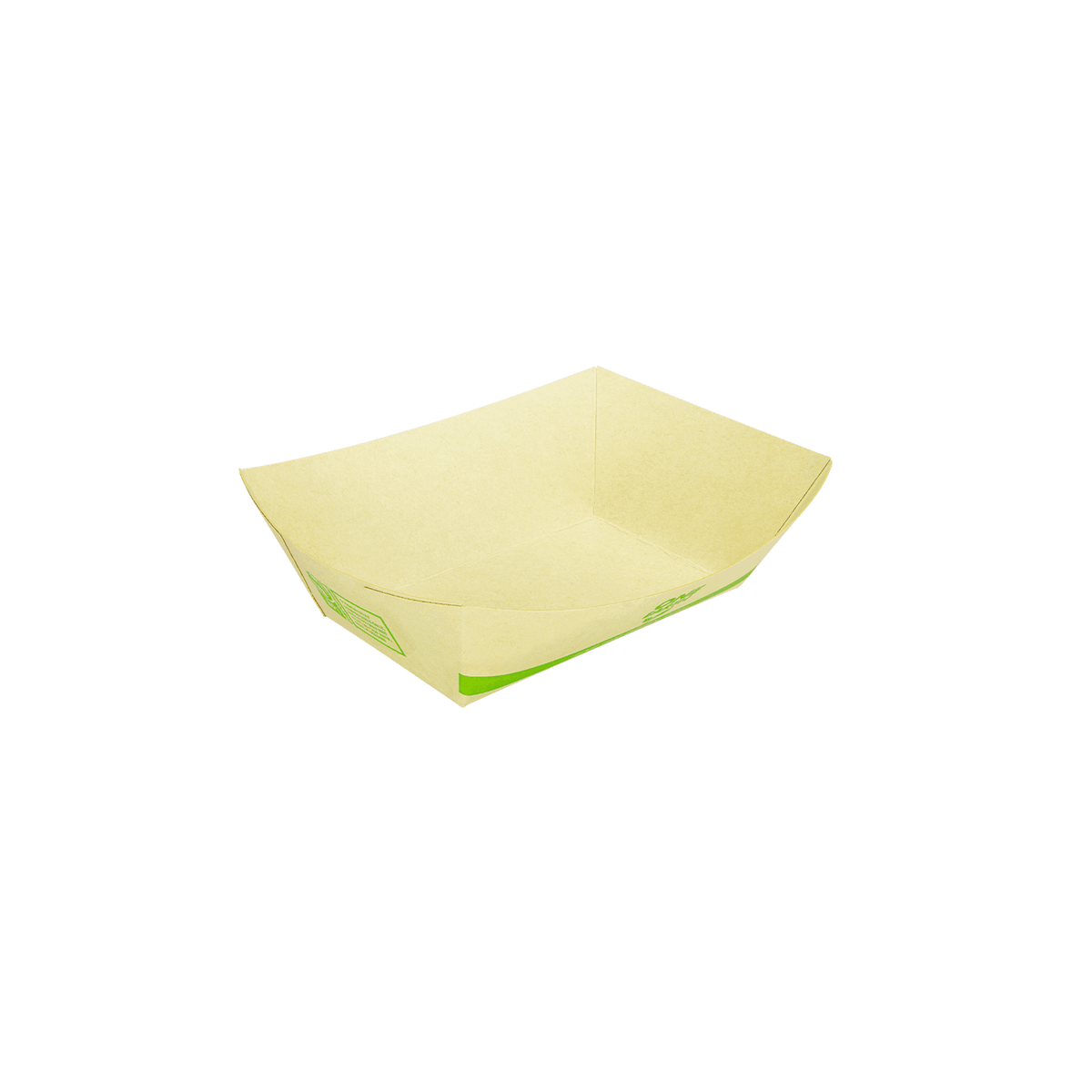 Karat Earth 1.0 lb Bamboo Natural Food Tray, Generic Print — 1,000 pcs — product photo 2