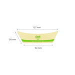 Karat Earth 1.0 lb Bamboo Natural Food Tray, Generic Print — 1,000 pcs — product photo 5