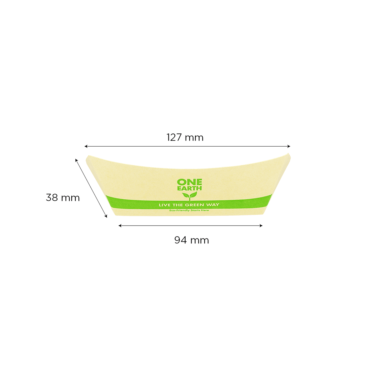 Karat Earth 1.0 lb Bamboo Natural Food Tray, Generic Print — 1,000 pcs — product photo 5
