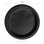 Karat Earth 10.25" Mineral Filled PP Round Plates, Black — 500 pcs — product photo 5