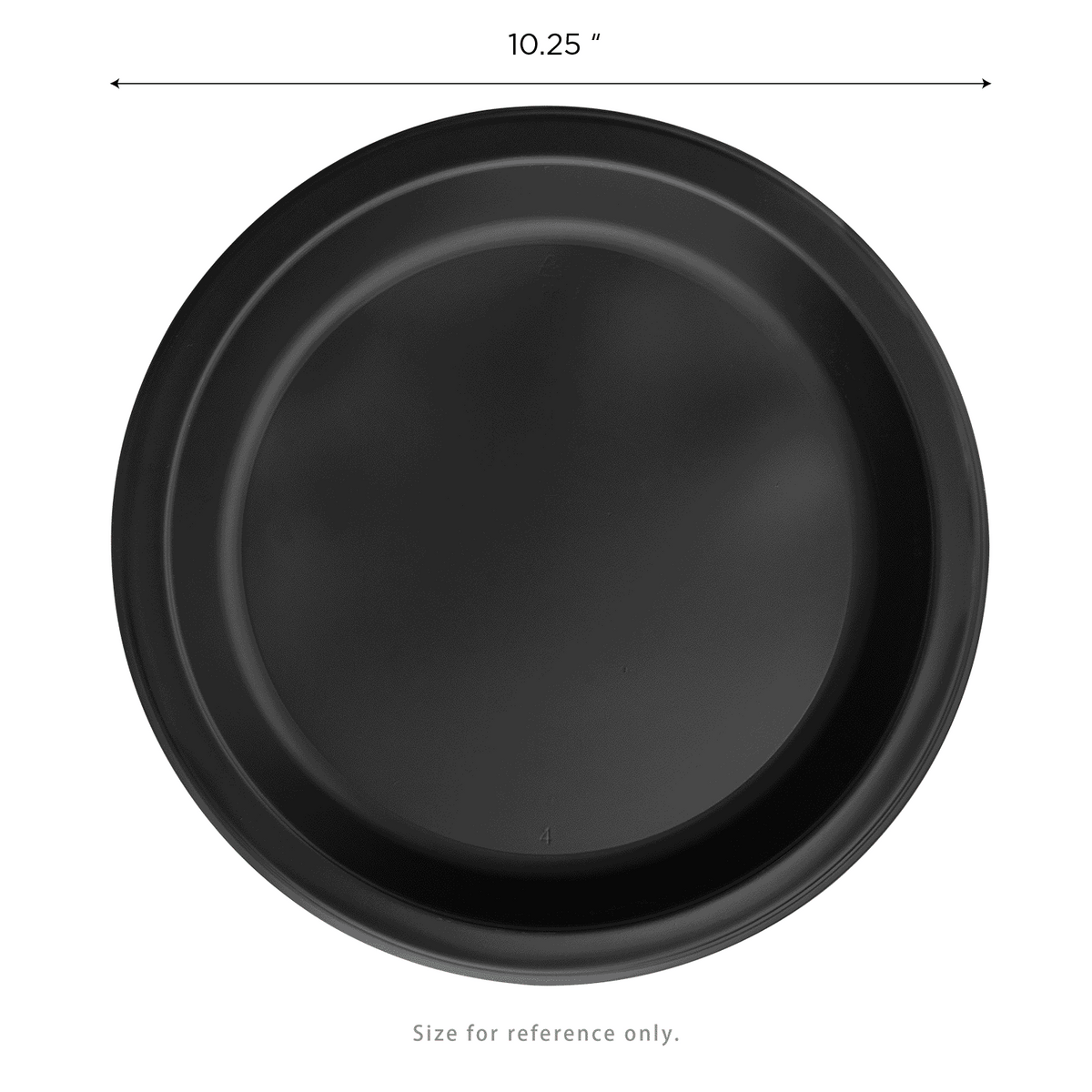Karat Earth 10.25" Mineral Filled PP Round Plates, Black — 500 pcs — product photo 5