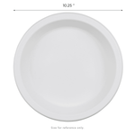 Karat Earth 10.25" Mineral Filled PP Round Plates, White — 500 pcs — product photo 5