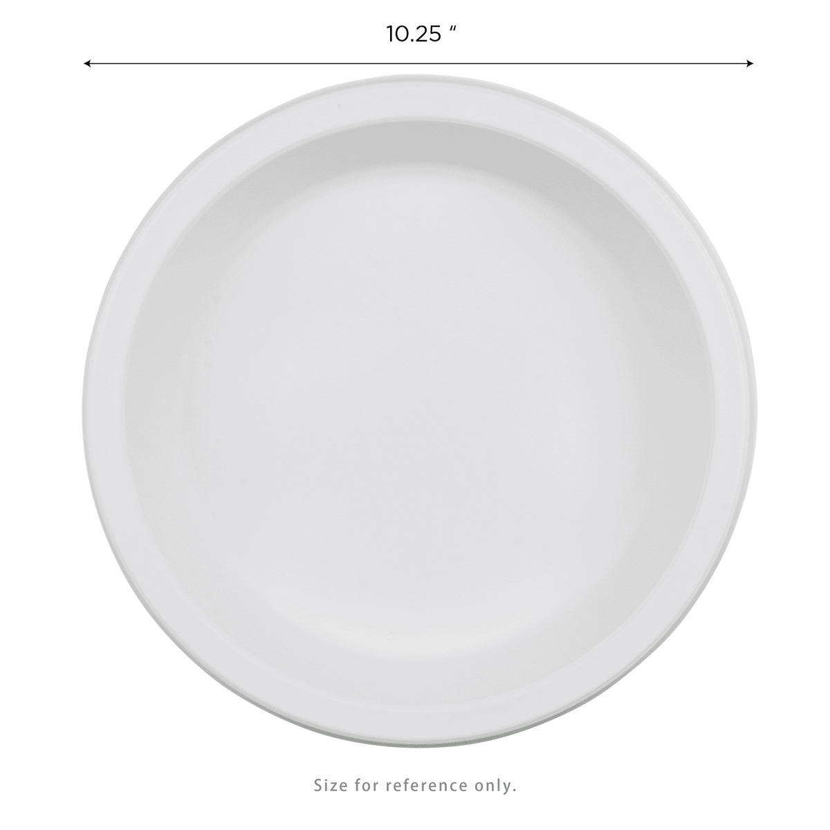 Karat Earth 10.25" Mineral Filled PP Round Plates, White — 500 pcs — product photo 5