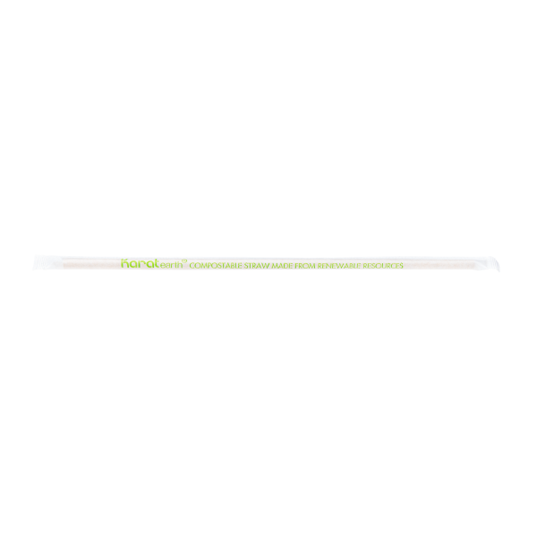 Karat Earth 10.25" Paper Jumbo Straw Paper Wrapped, Kraft — 1,200 pcs — product photo 3