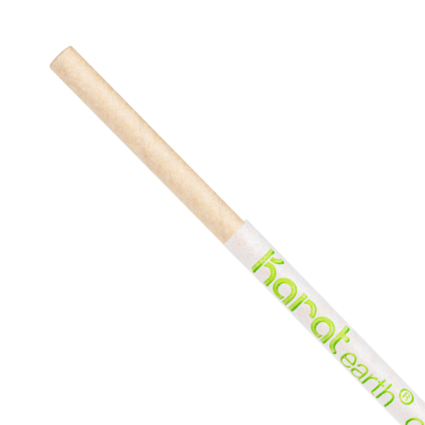 Karat Earth 10.25" Paper Jumbo Straw Paper Wrapped, Kraft — 1,200 pcs — product photo 5