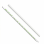 Karat Earth 10.25" PLA Giant Paper Wrapped Straw (8mm), Wihte — 1,200 pcs — product photo 2