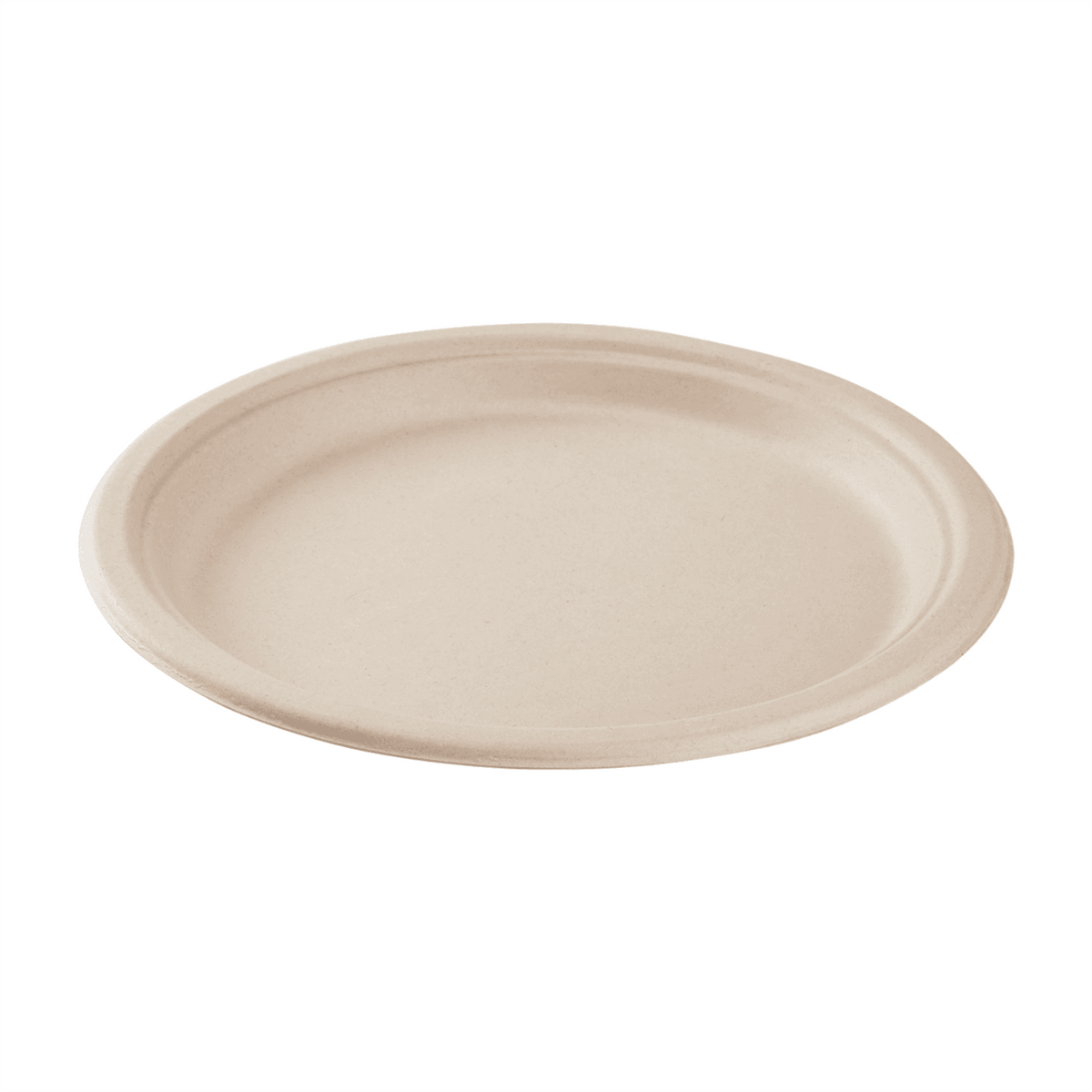 Karat Earth 10'' Molded Fiber Round Plates, PFAS Free, Natural — 500 pcs — product photo 2