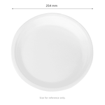 Karat Earth 10'' Molded Fiber Round Plates, PFAS Free, White — 500 pcs — product photo 3