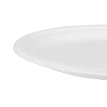Karat Earth 10'' Molded Fiber Round Plates, PFAS Free, White — 500 pcs — product photo 4
