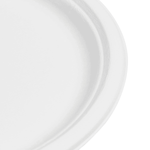 Karat Earth 10'' Molded Fiber Round Plates, PFAS Free, White — 500 pcs — product photo 5