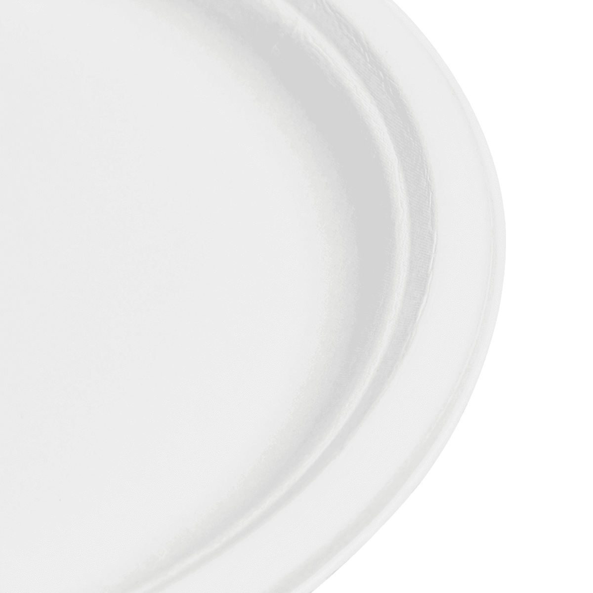 Karat Earth 10'' Molded Fiber Round Plates, PFAS Free, White — 500 pcs — product photo 5