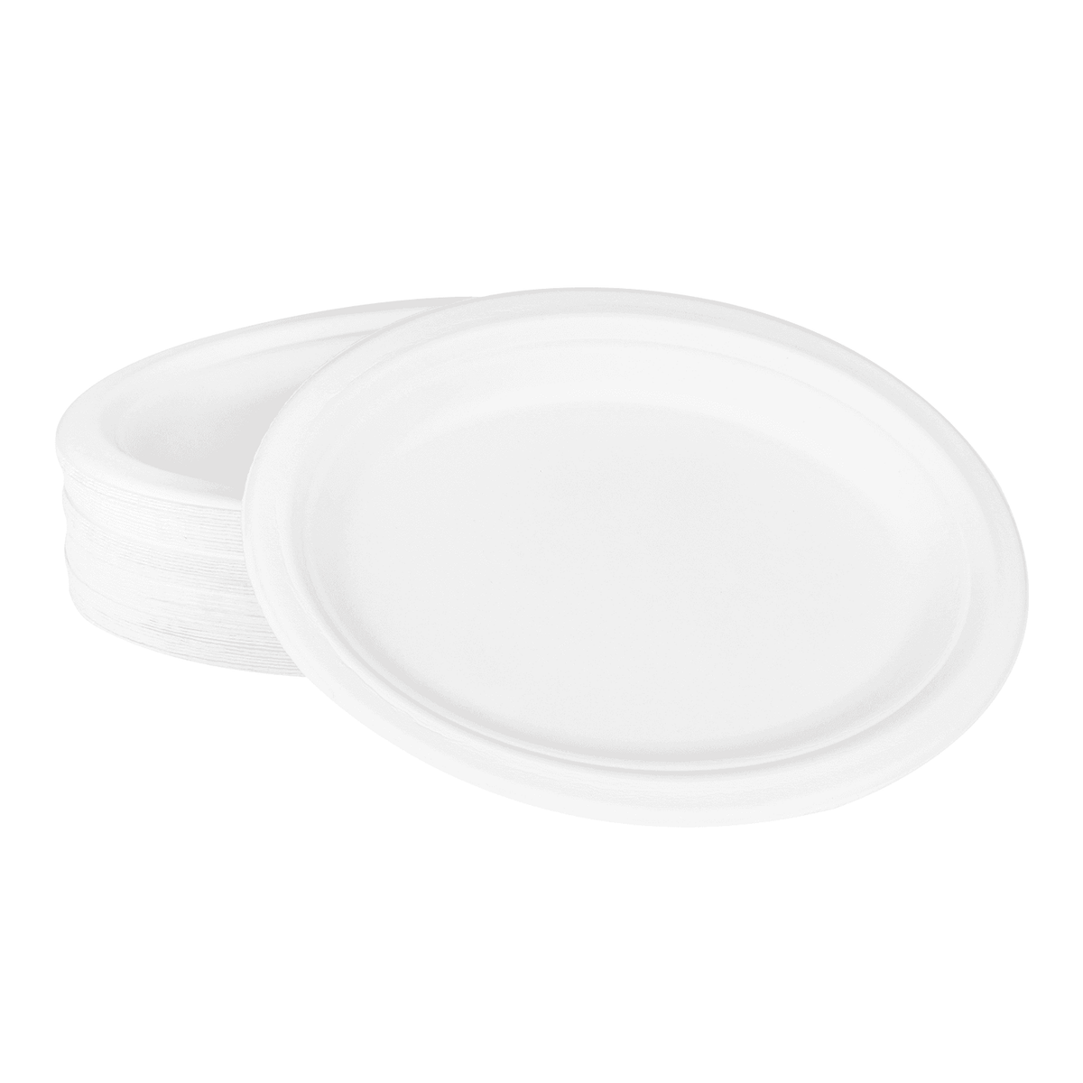 Karat Earth 10''x8'' Molded Fiber Oval Plates, PFAS Free, White — 500 pcs — product photo 2