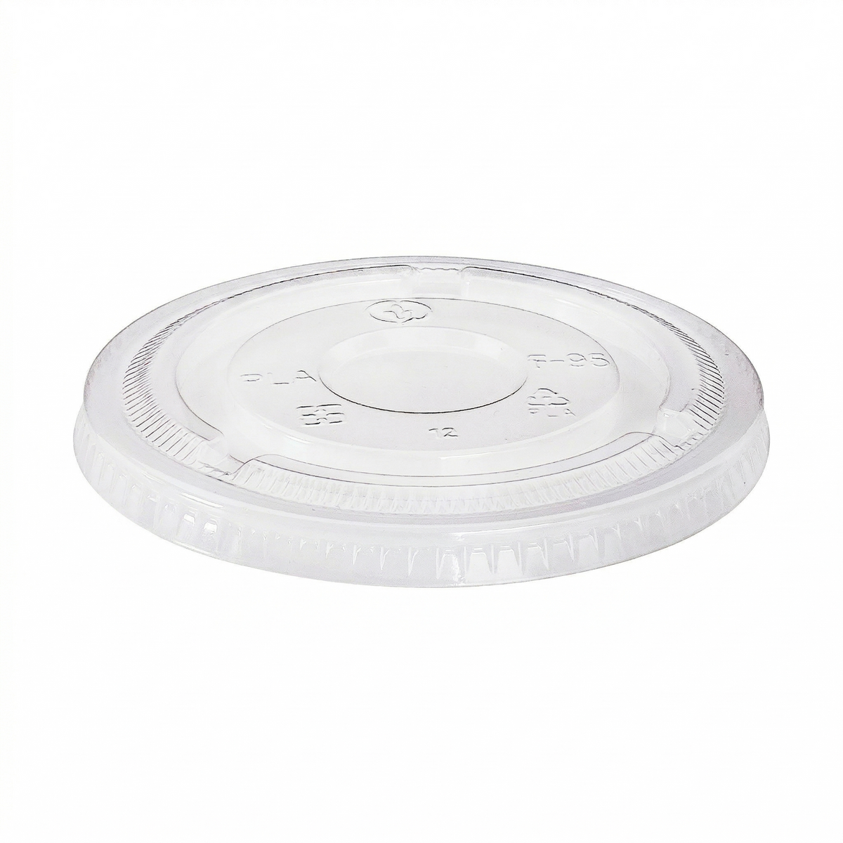 Karat Earth 12-24oz PLA Flat Lid No Hole (98mm) — 1,000 pcs — product photo 2