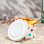 Karat Earth 127mm Compostable Fiber Paper Flat lid for 20 oz Paper Food Container — 600 pcs