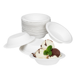 Karat Earth 12oz Molded Fiber Round Bowl, PFAS Free, White — 1,000 pcs — product photo 2