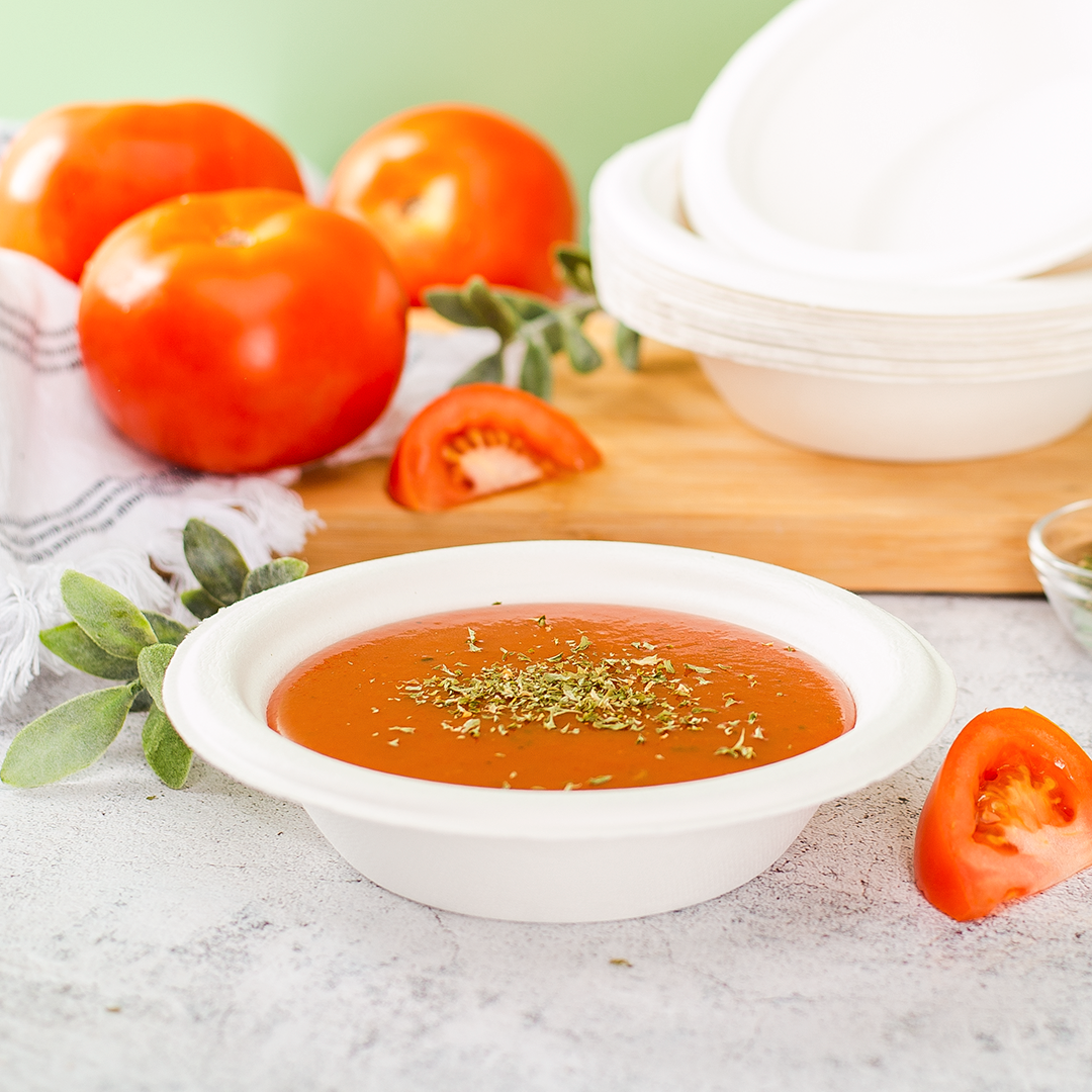 Karat Earth 12oz Molded Fiber Round Bowl, PFAS Free, White — 1,000 pcs — product photo 3