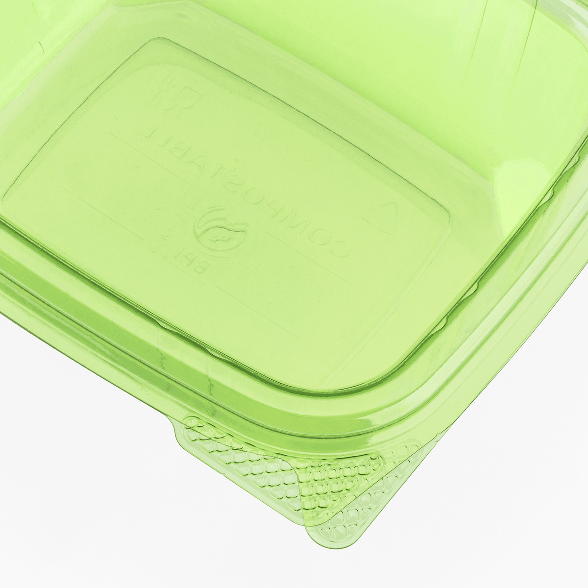 Karat Earth 12oz PLA Hinged Deli Container, Green — 200 pcs — product photo 6