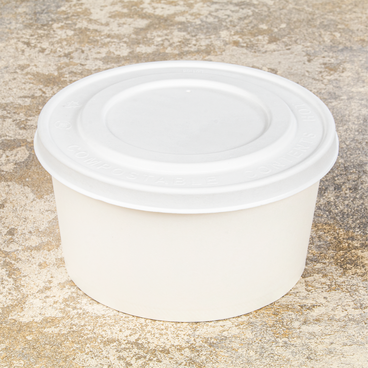Karat Earth 142mm Compostable Fiber Paper Flat lid for 24-32 oz Paper Food Container — 600 pcs — product photo 5