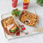 Karat Earth 14”x18” GreaseEase Molded Fiber Food Tray, PFAS free — 100 pcs — product photo 5