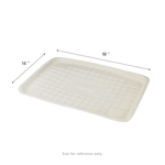 Karat Earth 14”x18” GreaseEase Molded Fiber Food Tray, PFAS free — 100 pcs — product photo 6