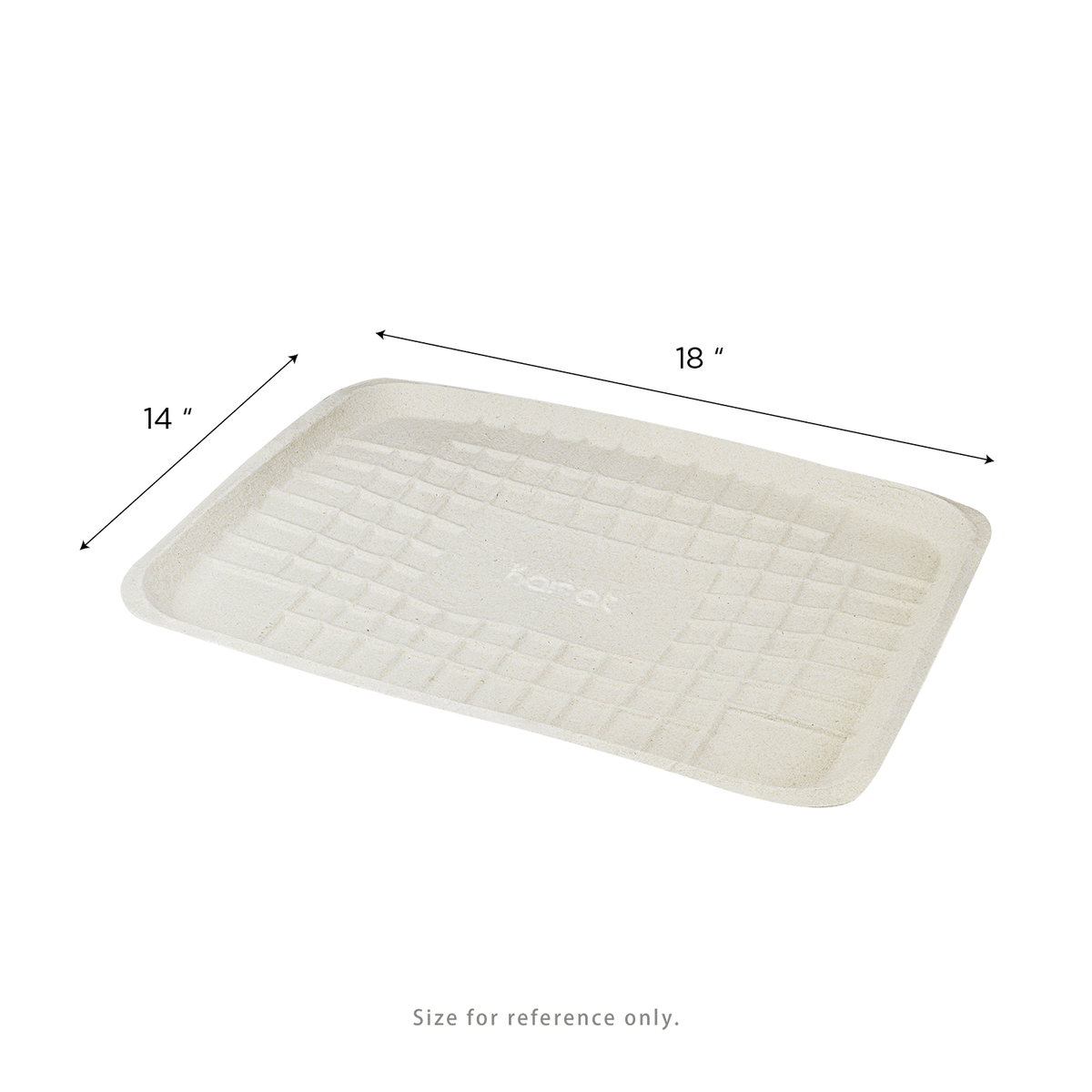 Karat Earth 14”x18” GreaseEase Molded Fiber Food Tray, PFAS free — 100 pcs — product photo 6