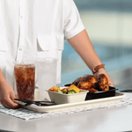 Karat Earth 14”x18” PFAS free Bagasse Serving Tray, Rectangular — 100 pcs — product photo 3