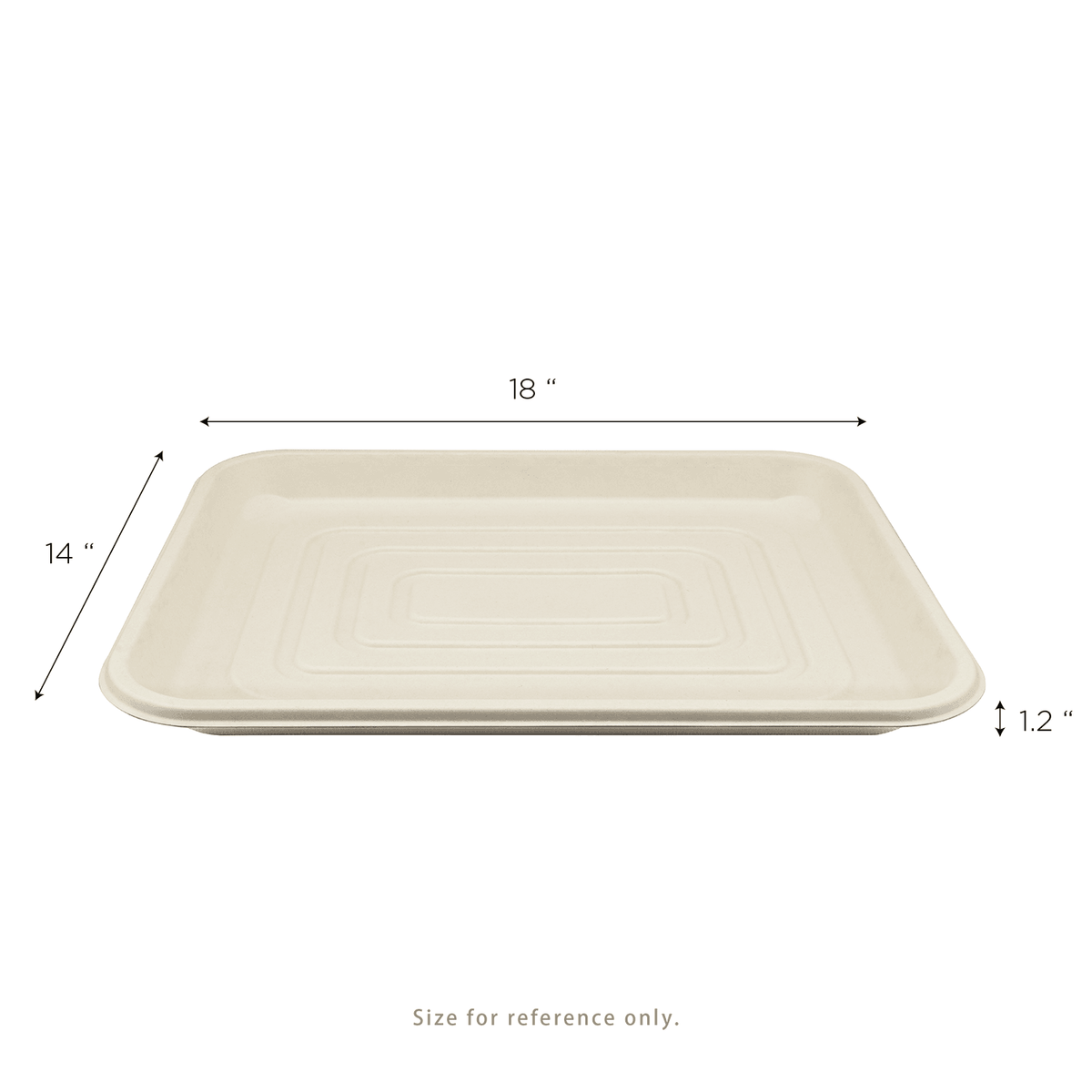 Karat Earth 14”x18” PFAS free Bagasse Serving Tray, Rectangular — 100 pcs — product photo 5
