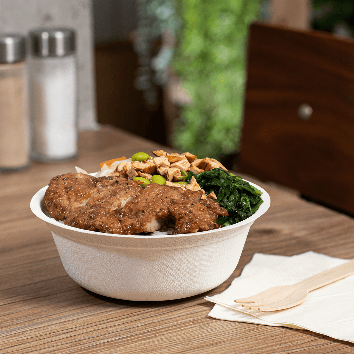 Karat Earth 16oz Molded Fiber Rice Bowl, PFAS Free, White — 1,000 pcs