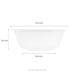 Karat Earth 16oz Molded Fiber Rice Bowl, PFAS Free, White — 1,000 pcs — product photo 6